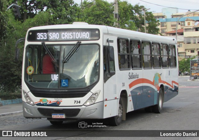 Auto Viação Salineira 734 na cidade de Cabo Frio, Rio de Janeiro, Brasil, por Leonardo Daniel. Número da foto: #13239647.