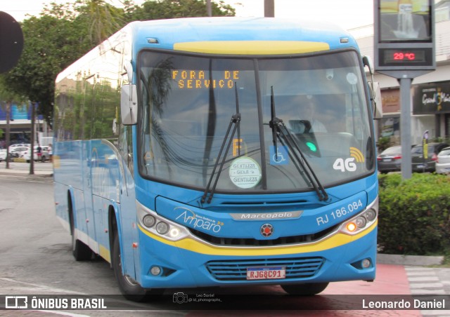 Viação Nossa Senhora do Amparo RJ 186.084 na cidade de Cabo Frio, Rio de Janeiro, Brasil, por Leonardo Daniel. Número da foto: #13239900.