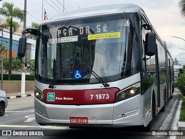 Viação Campo Belo 7 1873 na cidade de São Paulo, São Paulo, Brasil, por Brenno Santos. Número da foto: #13237786.
