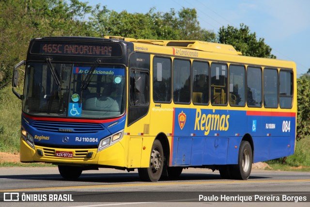 Auto Viação Reginas RJ 110.084 na cidade de Magé, Rio de Janeiro, Brasil, por Paulo Henrique Pereira Borges. Número da foto: #13239796.