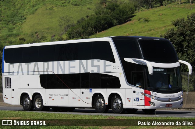 Auto Viação Catarinense 3515 na cidade de Aparecida, São Paulo, Brasil, por Paulo Alexandre da Silva. Número da foto: #13239719.