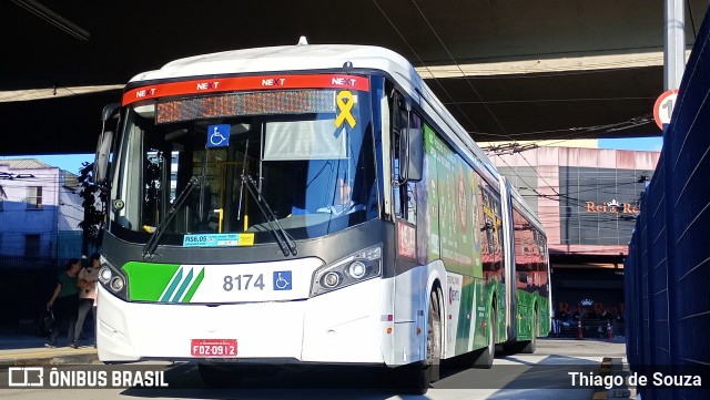 Next Mobilidade - ABC Sistema de Transporte 8174 na cidade de Santo André, São Paulo, Brasil, por Thiago de Souza. Número da foto: #13238145.