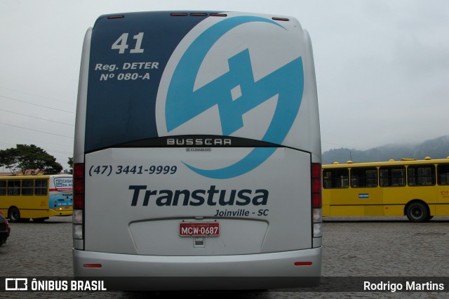 Transtusa - Transporte e Turismo Santo Antônio 41 na cidade de Joinville, Santa Catarina, Brasil, por Rodrigo Martins. Número da foto: #13238234.