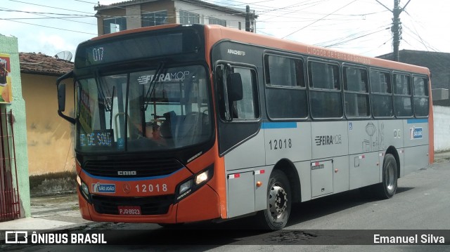 Auto Ônibus São João 12018 na cidade de Feira de Santana, Bahia, Brasil, por Emanuel Silva. Número da foto: #13238917.