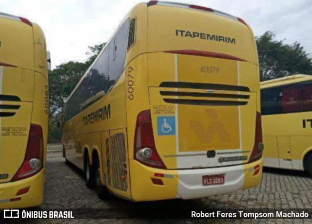 Viação Itapemirim 60079 na cidade de Cachoeiro de Itapemirim, Espírito Santo, Brasil, por Robert Feres Tompsom Machado. Número da foto: #13242740.