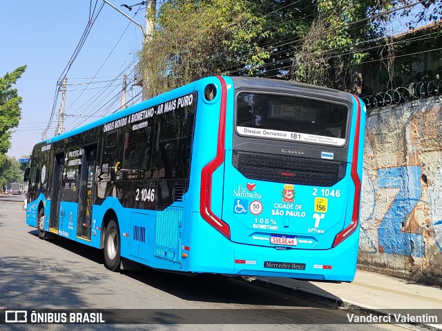 Sambaíba Transportes Urbanos 2 1046 na cidade de São Paulo, São Paulo, Brasil, por Vanderci Valentim. Número da foto: #13243643.