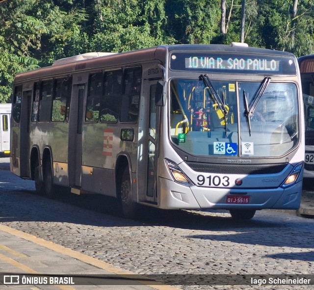 BluMob - Concessionária de Transporte Urbano de Blumenau 9103 na cidade de Blumenau, Santa Catarina, Brasil, por Iago Scheineider. Número da foto: #13242585.