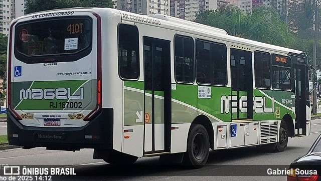 Transportes Mageli RJ 167.002 na cidade de Rio de Janeiro, Rio de Janeiro, Brasil, por Gabriel Sousa. Número da foto: #13242053.