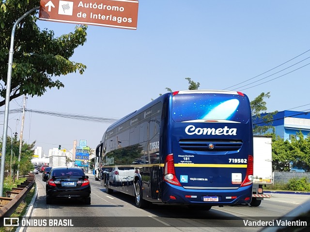 Viação Cometa 719502 na cidade de São Paulo, São Paulo, Brasil, por Vanderci Valentim. Número da foto: #13243625.