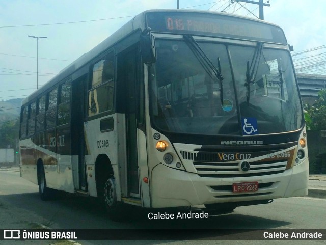Auto Ônibus Vera Cruz DC 5.065 na cidade de Duque de Caxias, Rio de Janeiro, Brasil, por Calebe Andrade. Número da foto: #13241343.