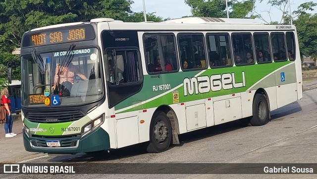 Transportes Mageli RJ 167.001 na cidade de Rio de Janeiro, Rio de Janeiro, Brasil, por Gabriel Sousa. Número da foto: #13242047.