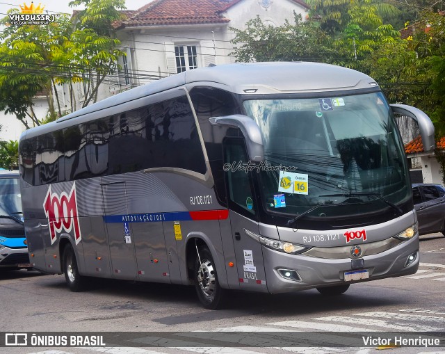 Auto Viação 1001 RJ 108.1121 na cidade de Petrópolis, Rio de Janeiro, Brasil, por Victor Henrique. Número da foto: #13242824.