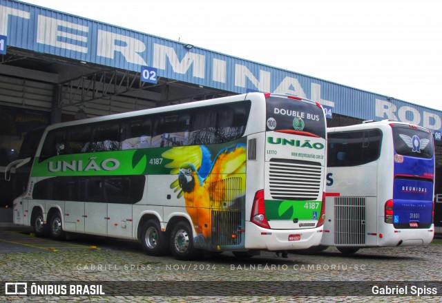 Empresa União de Transportes 4187 na cidade de Balneário Camboriú, Santa Catarina, Brasil, por Gabriel Spiss. Número da foto: #13241364.