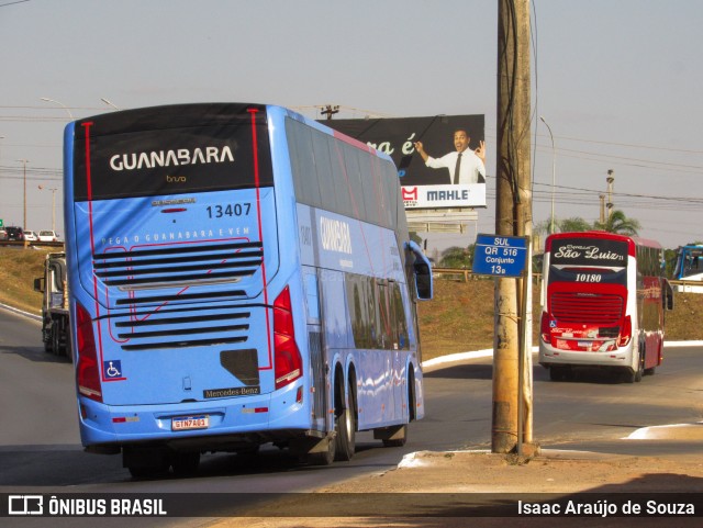 Brisa Ônibus 13407 na cidade de Samambaia, Distrito Federal, Brasil, por Isaac Araújo de Souza. Número da foto: #13243691.
