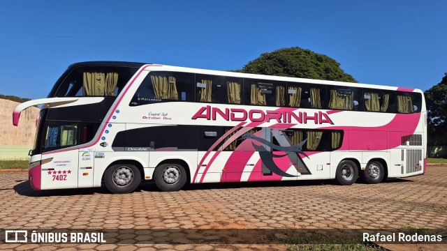 Empresa de Transportes Andorinha 7402 na cidade de Loanda, Paraná, Brasil, por Rafael Rodenas. Número da foto: #13241322.