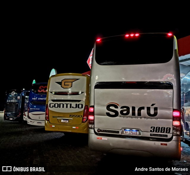 Sairú Transporte e Turismo 3000 na cidade de Estiva, Minas Gerais, Brasil, por Andre Santos de Moraes. Número da foto: #13242733.