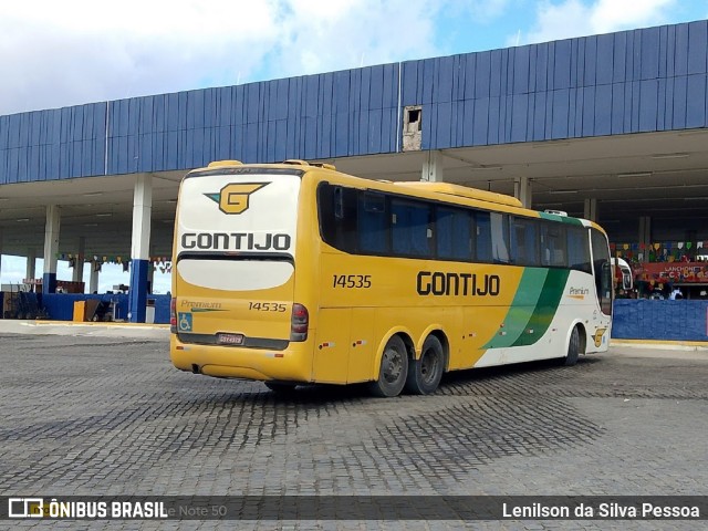 Empresa Gontijo de Transportes 14535 na cidade de Caruaru, Pernambuco, Brasil, por Lenilson da Silva Pessoa. Número da foto: #13242835.