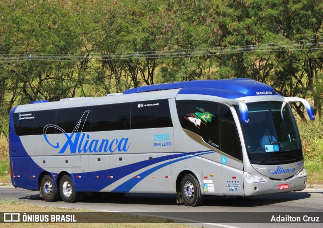 Aliança Turismo e Transporte 2808 na cidade de Aparecida, São Paulo, Brasil, por Adailton Cruz. Número da foto: #13241427.