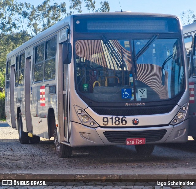 BluMob - Concessionária de Transporte Urbano de Blumenau 9186 na cidade de Blumenau, Santa Catarina, Brasil, por Iago Scheineider. Número da foto: #13242578.