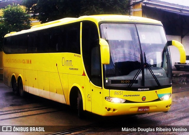 Viação Itapemirim 8651 na cidade de Rio de Janeiro, Rio de Janeiro, Brasil, por Márcio Douglas Ribeiro Venino. Número da foto: #13242637.