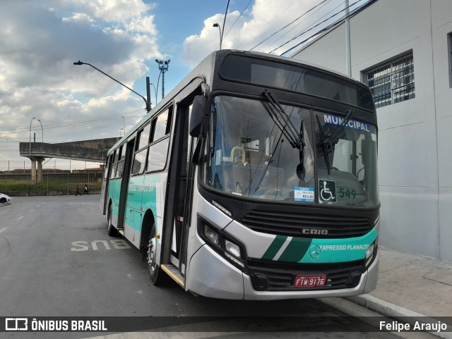 Expresso Planalto - Itaquaquecetuba W549 na cidade de Itaquaquecetuba, São Paulo, Brasil, por Felipe Araujo. Número da foto: #13242709.