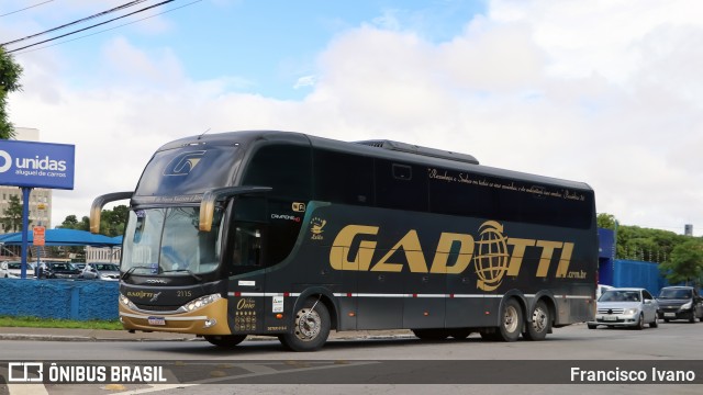 Auto Viação Gadotti 2115 na cidade de São Paulo, São Paulo, Brasil, por Francisco Ivano. Número da foto: #13243693.