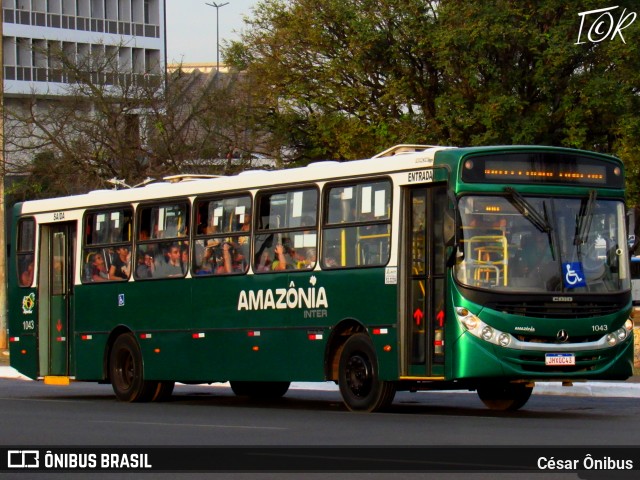 Amazônia Inter 1043 na cidade de Brasília, Distrito Federal, Brasil, por César Ônibus. Número da foto: #13243490.