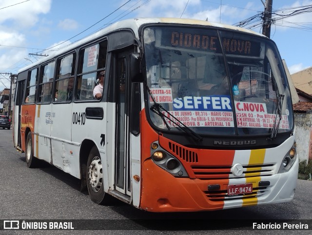 Transportes Barata 00410 na cidade de Ananindeua, Pará, Brasil, por Fabrício Pereira. Número da foto: #13241514.