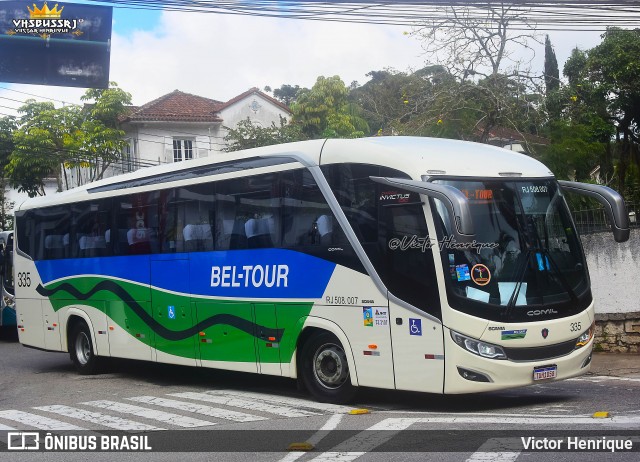 Bel-Tour Transportes e Turismo 335 na cidade de Petrópolis, Rio de Janeiro, Brasil, por Victor Henrique. Número da foto: #13242810.