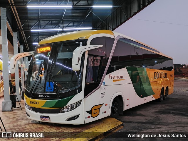 Empresa Gontijo de Transportes 19610 na cidade de João Monlevade, Minas Gerais, Brasil, por Wellington de Jesus Santos. Número da foto: #13245078.