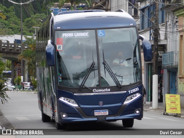Viação Cometa 721531 na cidade de Santos, São Paulo, Brasil, por Davi Cesar. Número da foto: #13244477.
