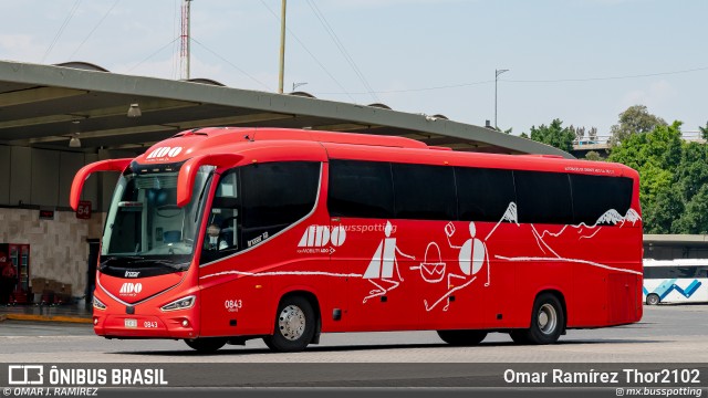 ADO - Autobuses de Oriente 0843 na cidade de Venustiano Carranza, Ciudad de México, México, por Omar Ramírez Thor2102. Número da foto: #13245515.