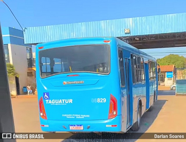 Taguatur - Taguatinga Transporte e Turismo 06829 na cidade de Águas Lindas de Goiás, Goiás, Brasil, por Darlan Soares. Número da foto: #13246740.