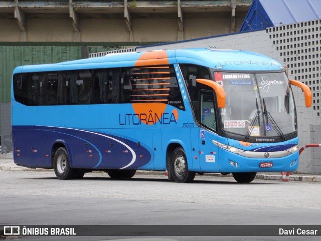 Litorânea Transportes Coletivos 5683 na cidade de Santos, São Paulo, Brasil, por Davi Cesar. Número da foto: #13244501.