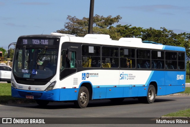 Transol Transportes Coletivos 50401 na cidade de Florianópolis, Santa Catarina, Brasil, por Matheus Ribas. Número da foto: #13246842.