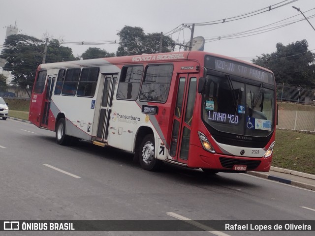 Empresa de Ônibus Vila Galvão 2323 na cidade de Guarulhos, São Paulo, Brasil, por Rafael Lopes de Oliveira. Número da foto: #13244132.