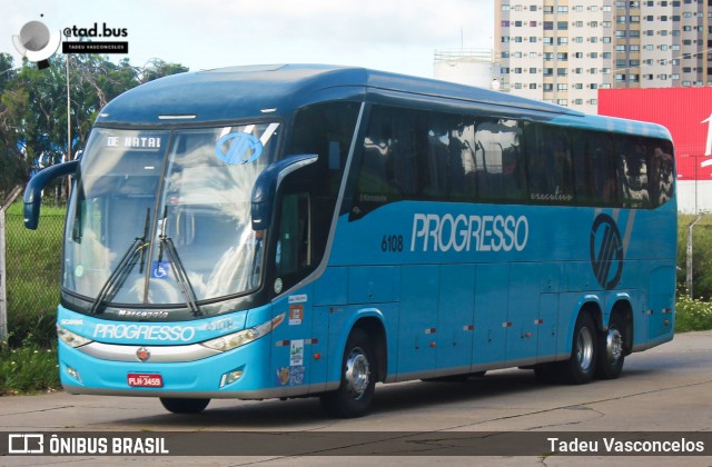 Auto Viação Progresso 6108 na cidade de Natal, Rio Grande do Norte, Brasil, por Tadeu Vasconcelos. Número da foto: #13244830.