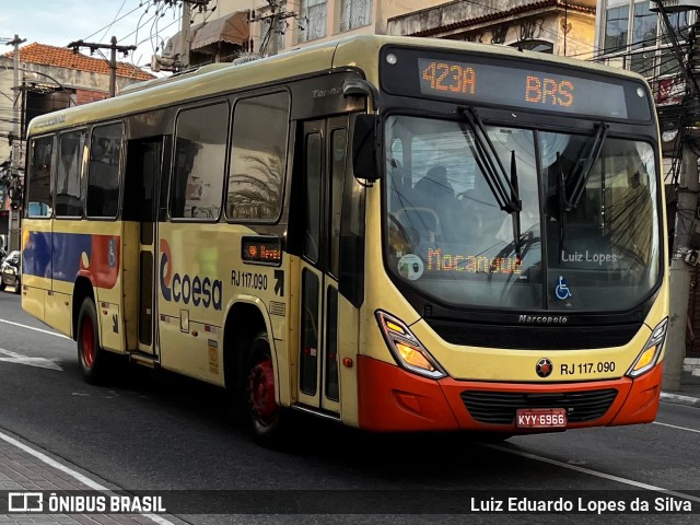 Coesa Transportes RJ 117.090 na cidade de São Gonçalo, Rio de Janeiro, Brasil, por Luiz Eduardo Lopes da Silva. Número da foto: #13246903.