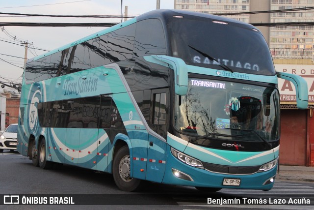 TranSantin 337 na cidade de Estación Central, Santiago, Metropolitana de Santiago, Chile, por Benjamín Tomás Lazo Acuña. Número da foto: #13245933.