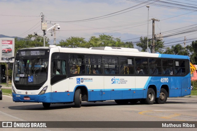 Insular Transportes Coletivos 45190 na cidade de Florianópolis, Santa Catarina, Brasil, por Matheus Ribas. Número da foto: #13246656.
