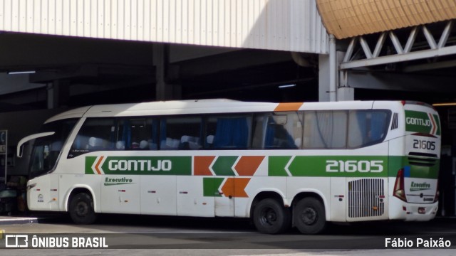 Empresa Gontijo de Transportes 21605 na cidade de Rio de Janeiro, Rio de Janeiro, Brasil, por Fábio Paixão. Número da foto: #13246912.
