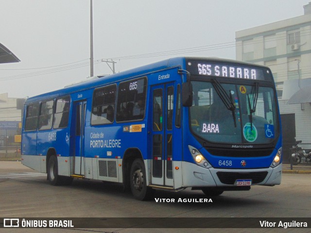 Nortran Transportes Coletivos 6458 na cidade de Porto Alegre, Rio Grande do Sul, Brasil, por Vitor Aguilera. Número da foto: #13245193.