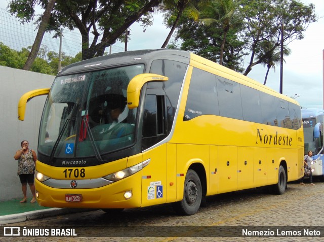 Viação Nordeste 1708 na cidade de Fortaleza, Ceará, Brasil, por Nemezio Lemos Neto. Número da foto: #13246242.