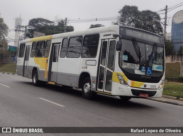 Viação Campo dos Ouros 3308 na cidade de Guarulhos, São Paulo, Brasil, por Rafael Lopes de Oliveira. Número da foto: #13244134.