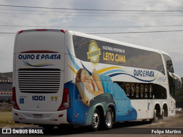 Viação Ouro e Prata 1001 na cidade de Santana do Livramento, Rio Grande do Sul, Brasil, por Felipe Martins. Número da foto: #13245594.