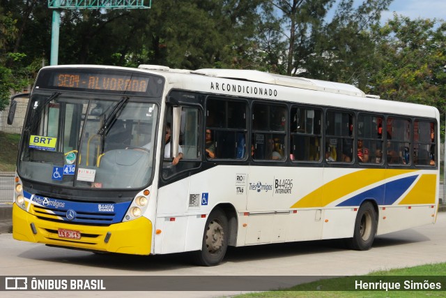 Auto Viação Três Amigos B44696 na cidade de Rio de Janeiro, Rio de Janeiro, Brasil, por Henrique Simões. Número da foto: #13244625.
