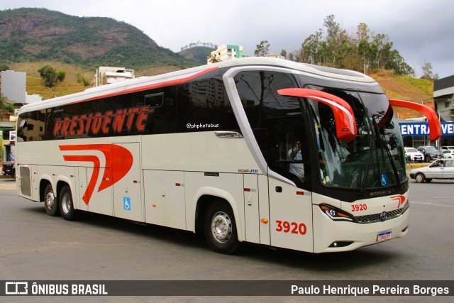 Viação Presidente 3920 na cidade de Caratinga, Minas Gerais, Brasil, por Paulo Henrique Pereira Borges. Número da foto: #13246077.