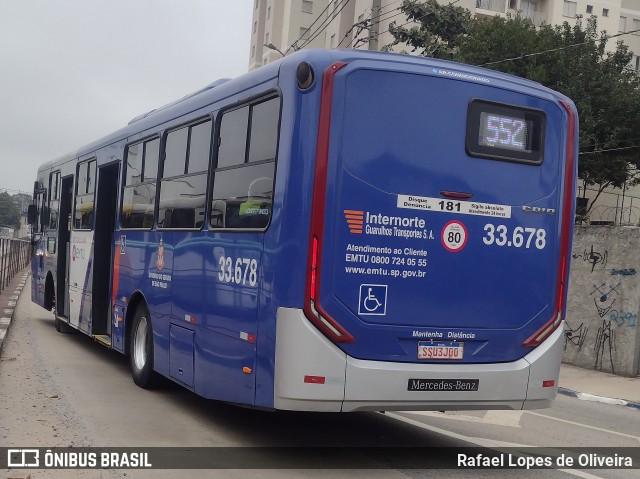 Guarulhos Transportes 33.678 na cidade de Guarulhos, São Paulo, Brasil, por Rafael Lopes de Oliveira. Número da foto: #13246972.