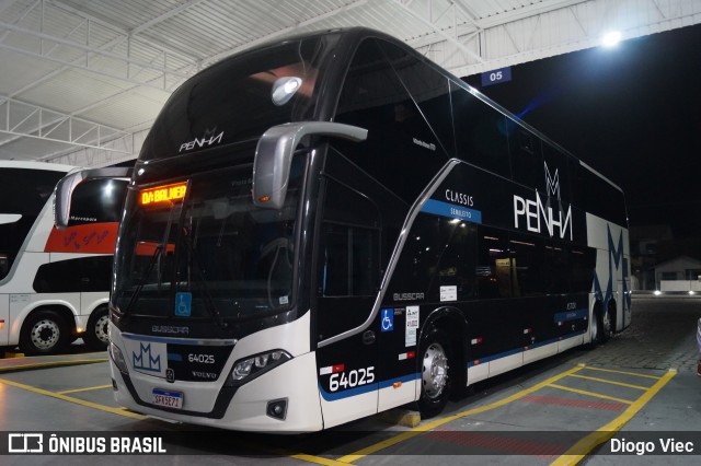 Empresa de Ônibus Nossa Senhora da Penha 64025 na cidade de Balneário Camboriú, Santa Catarina, Brasil, por Diogo Viec. Número da foto: #13246753.