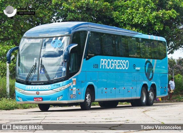 Auto Viação Progresso 6128 na cidade de Natal, Rio Grande do Norte, Brasil, por Tadeu Vasconcelos. Número da foto: #13244841.